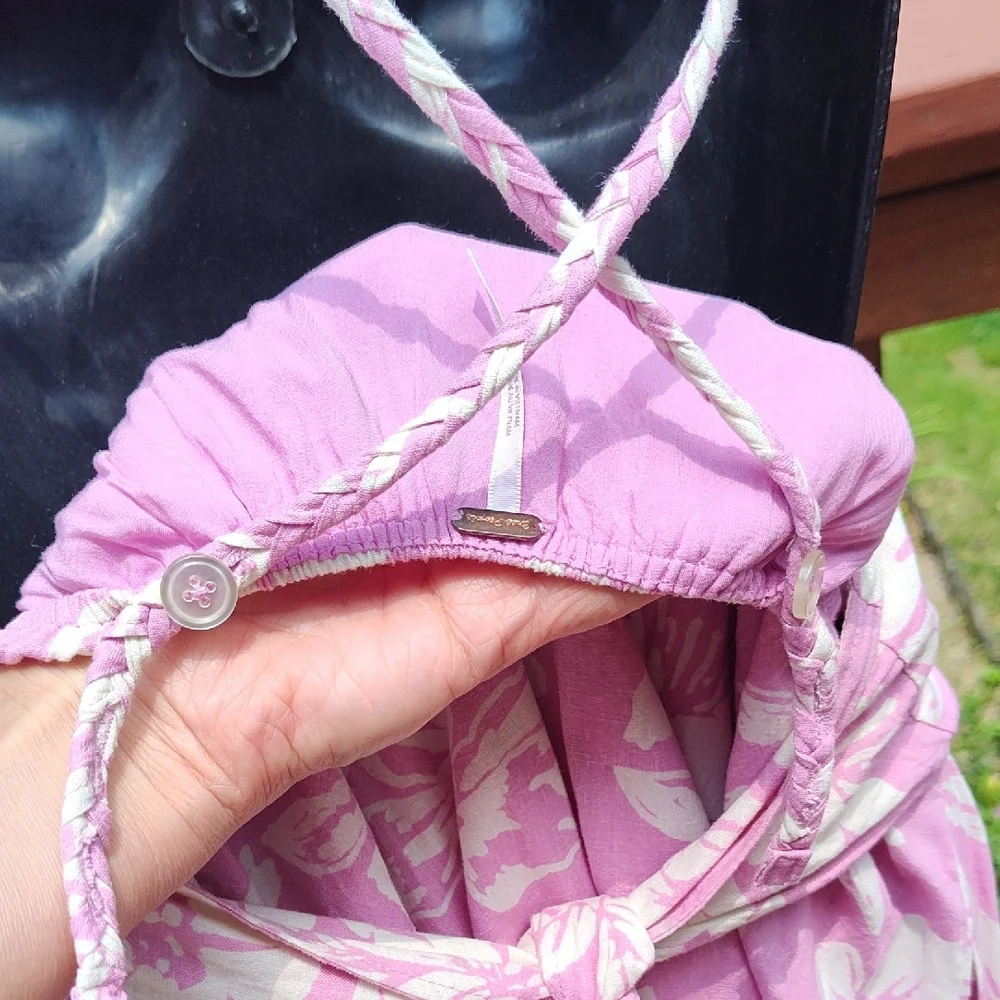 Free People Pink Maxi Sundress Spaghetti Strap - Picture 5 of 7